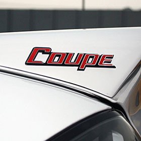 그린텍 쿠페 Coupe 드레스업 엠블럼(알루미늄)