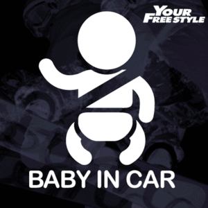 빅터 캐릭터 안전밸트 Baby in car 커팅(120mm×145mm) 