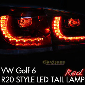 오토램프 VW 골프6 R20 LED 테일램프 레드